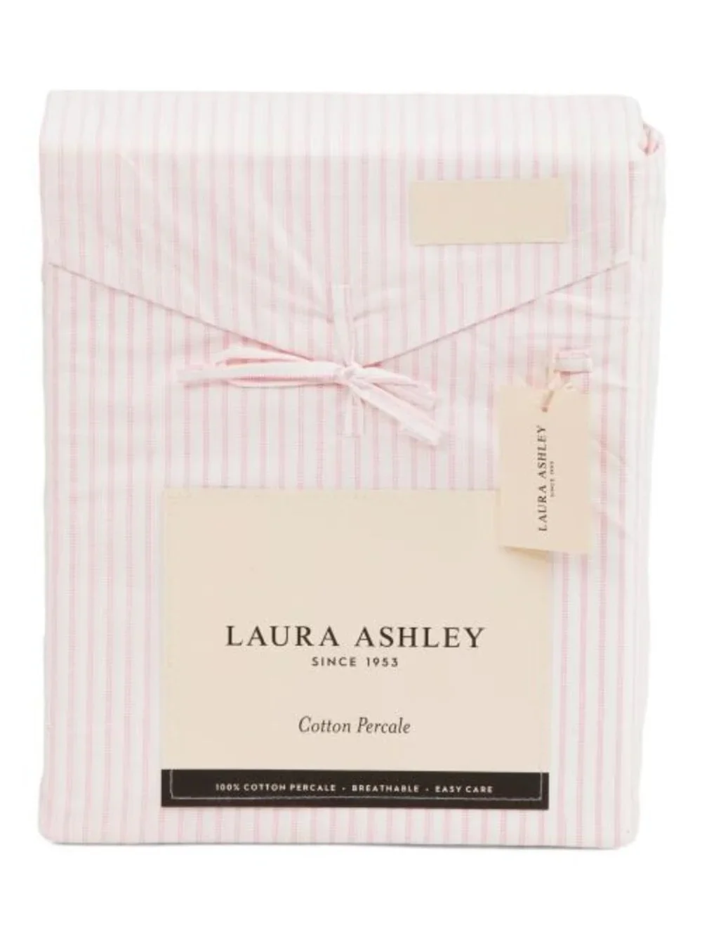 LAURA ASHLEY Cotton Ticking Striped Sheet Set